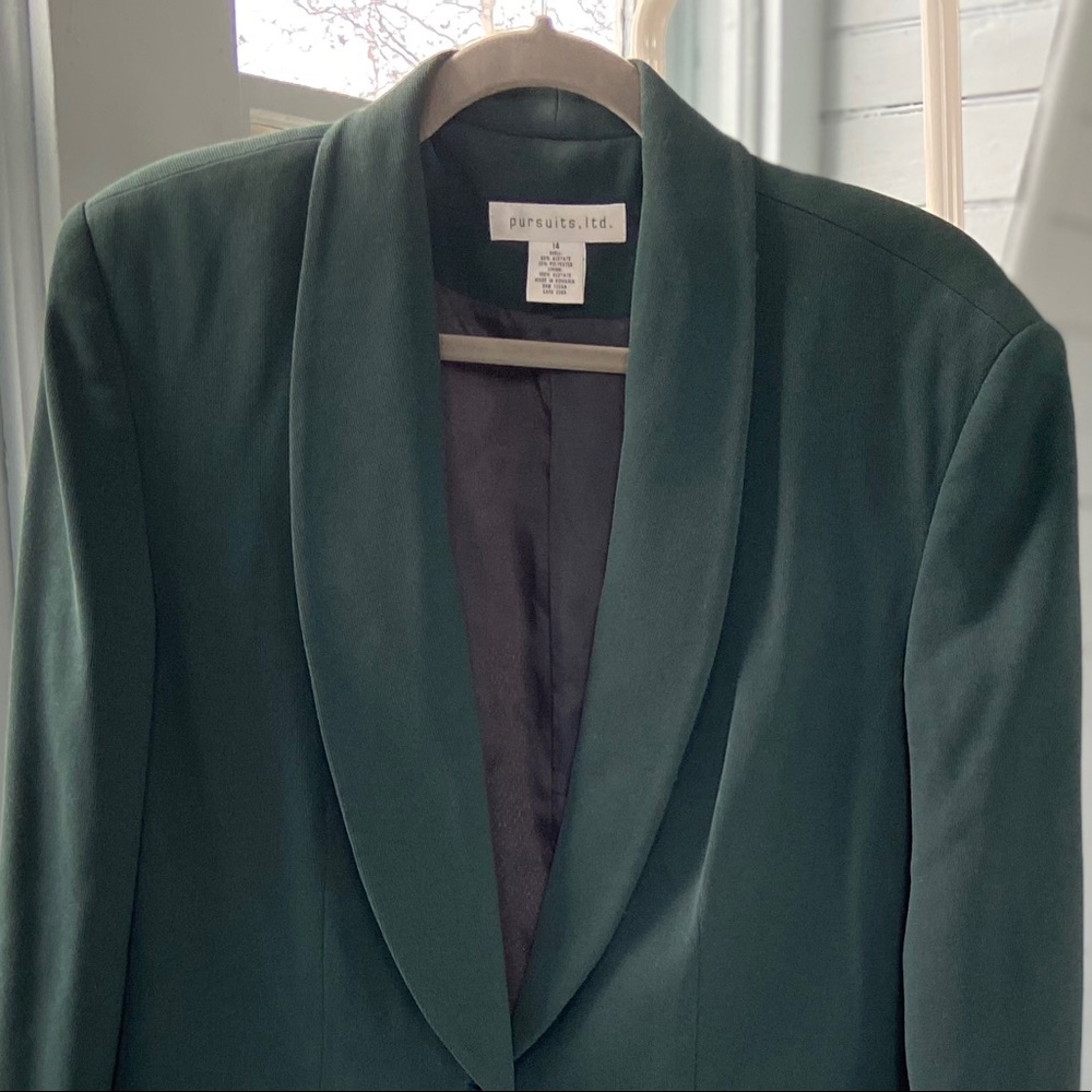 Extra Long Emerald Blazer - image 4